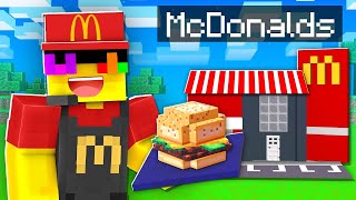 Opening Our McDONALDS Restaurant In Minecraft!