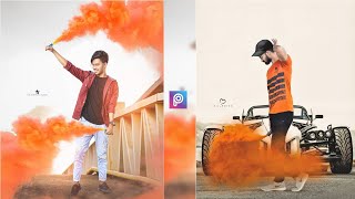 Picsart Smoke Bomb Ariel Car Photo Editing Tutorial - Vijay Mahar Photo Kr Editing