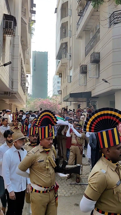 Manoj Kumar ji ki antim yatra ka safar unke Ghar se 2025 Tribute by Mumbai Police ♥️ 'Bharat' Kumar
