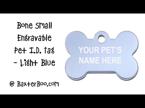 bone-small-engravable-pet-i.d.-tag---light-blue