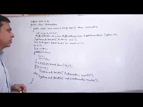 Automorphic number in java.