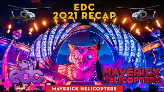 Edc Recap 2021 Arrive In Style, Above The Electric Sky Maverick Helicopters