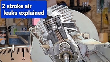 Chainsaw cutaway # 4: 2 stroke air leaks explained