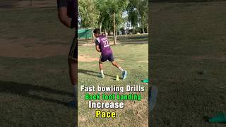 Backfoot Landing Problem in Fast Bowling | Quick Fix#FastBowling #CricketTips #BowlingAction #cricke
