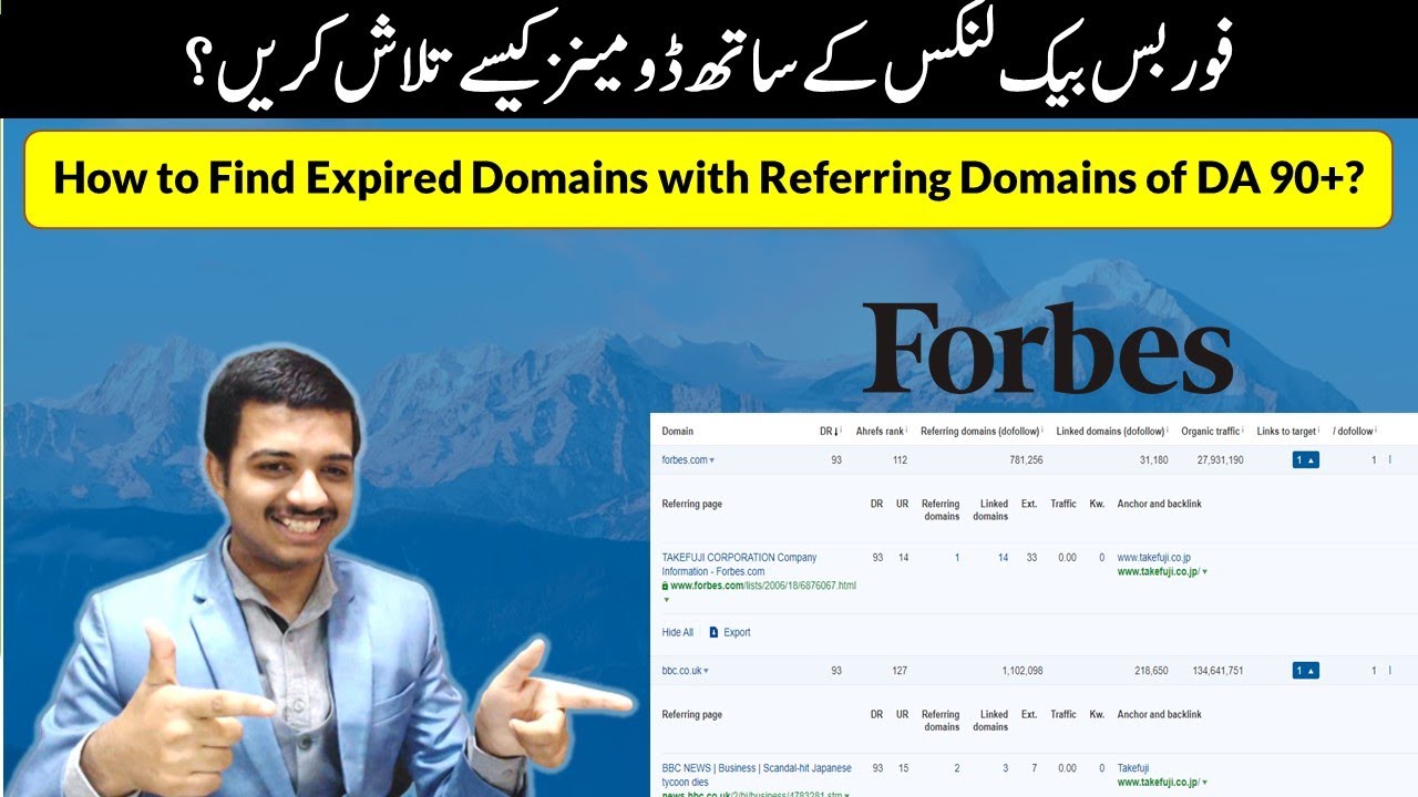 How to Find Expired Domains with Referring Domains of DA 90+ including ...