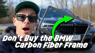 Don’t Buy the BMW Carbon Fiber License Plate Frame… Until You See THIS!