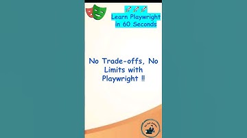 Playwright Tutorial | No Trade-offs, No Limits with Playwright