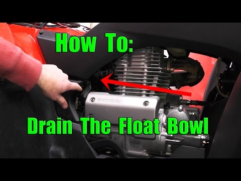 honda-rancher-350:-how-to-drain-float-bowl:-water-in-carburetor-fix