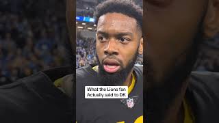 What Did The Detroit Lions Fan Actually Say To Dk Metcalf?