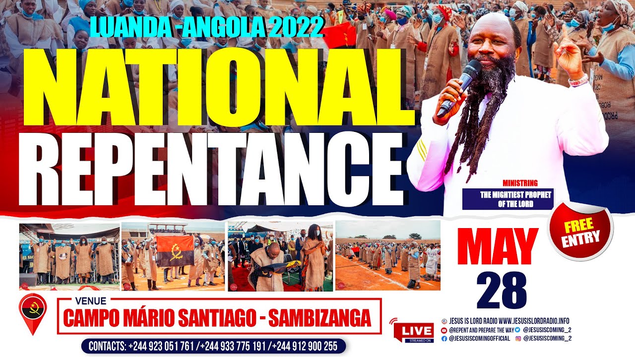 LUANDA ANGOLA NATIONAL DAY OF REPENTANCE - CAMPO MARIO SANTIAGO - SAMBIZANGA | MAY 28, 2022  |