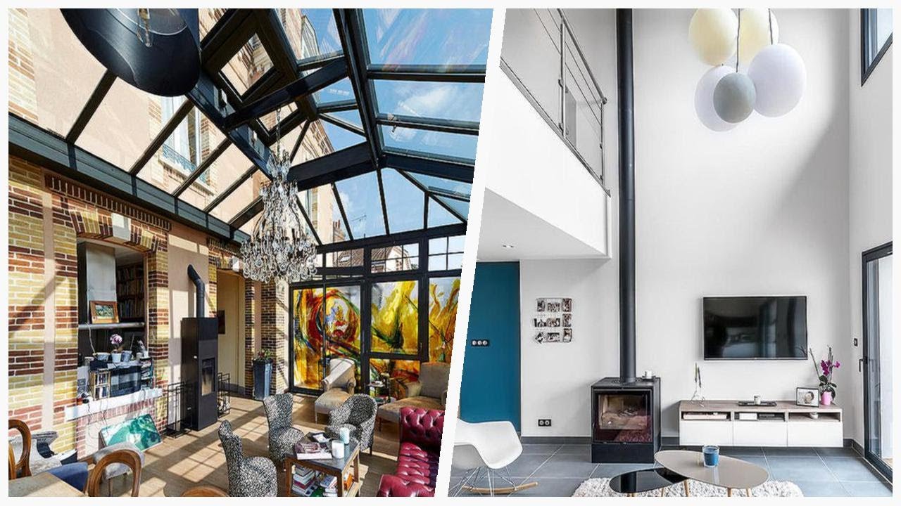 75 Living Space With A Wood Stove And A Metal Fireplace Design Ideas You'll Love 🔴