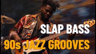Slap Bass Funk Fusion — 90s Jazz Grooves | Energetic Jazz for Motivation & Productivity