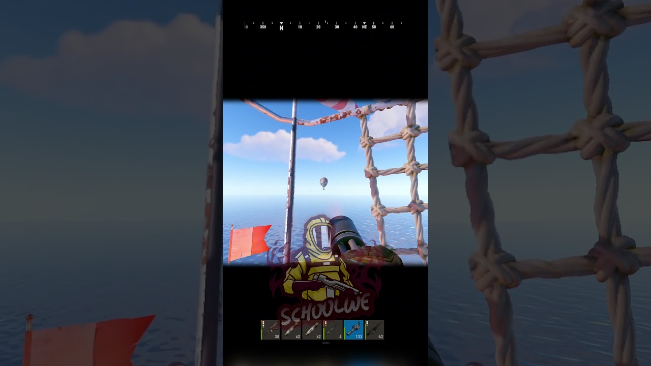 Hot Air Balloon Warfare! #rust #rustgame #rustgaming #shorts #gaming