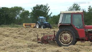 Old School Hay - International 484 with New Holland 7740 and 940 baler