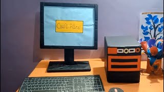 School Project Computer By Waste Cardboard & Paper Teaching Learning Materials Kids Project
