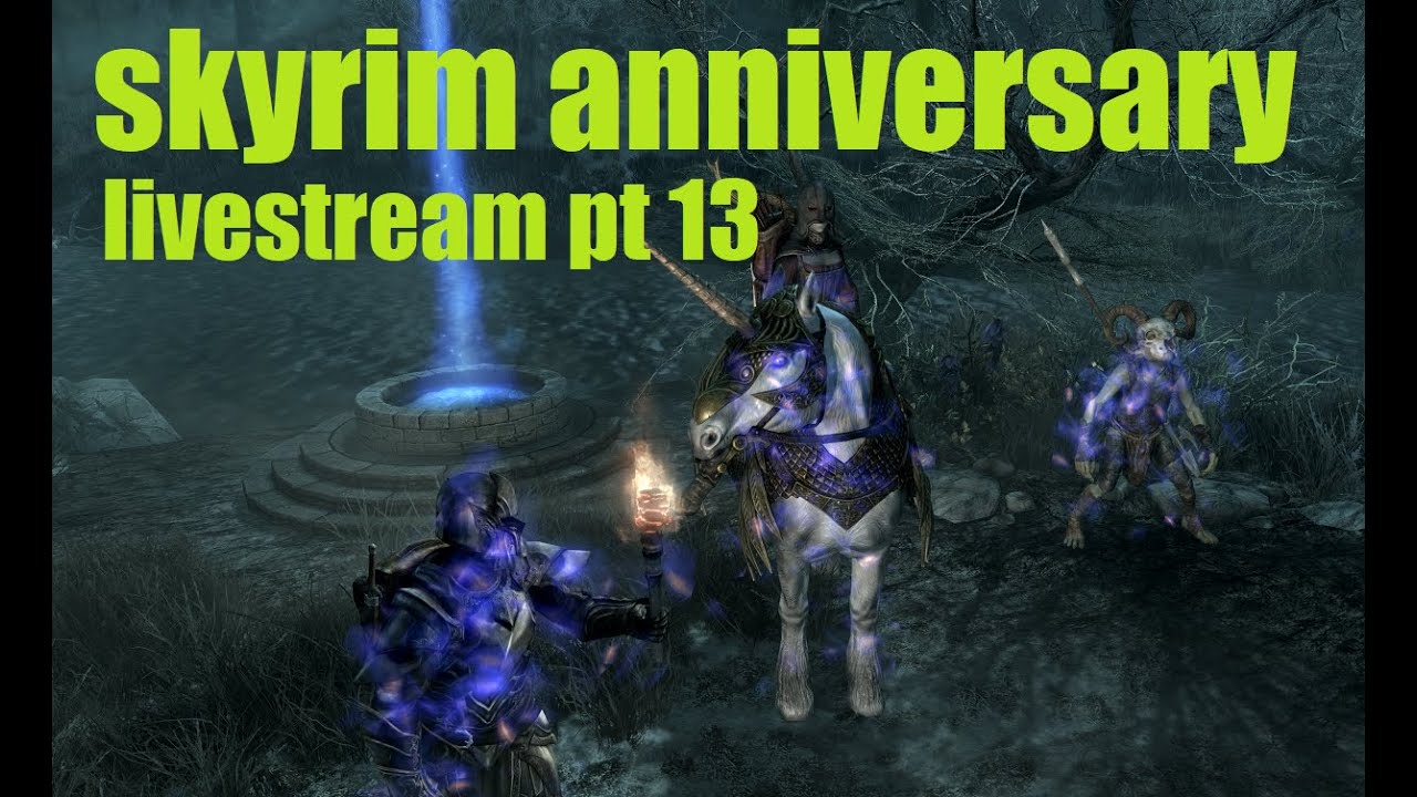 🔴 Livestream: Skyrim Anniversary Pt 13 - LEGENDARY DIFFICULTY - RPG  - Peadee Games