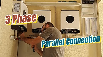 3*6KW Gospower inverter in parallel connection installation on site.