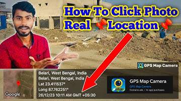 How To Click Photo With Latitude And Longitude By Mobile || Best GPS Map Camera App For Mobile