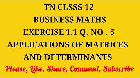 TN 12th Business maths chapter 1 exercise 1.1 question number 5