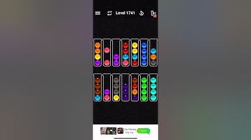Ball Sort Color Water Puzzle Level 1741