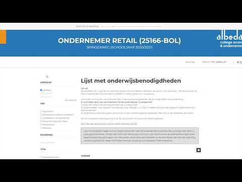 Instructie onderwijsbenodigdheden bestellen voor studenten