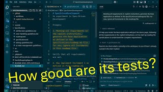 Spec-Driven Development - Evaluating the Quality of the Generated Tests