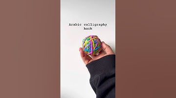 How to do Arabic calligraphy the easy way 😍 write Allah #art #shortsvideos #shorts #viral