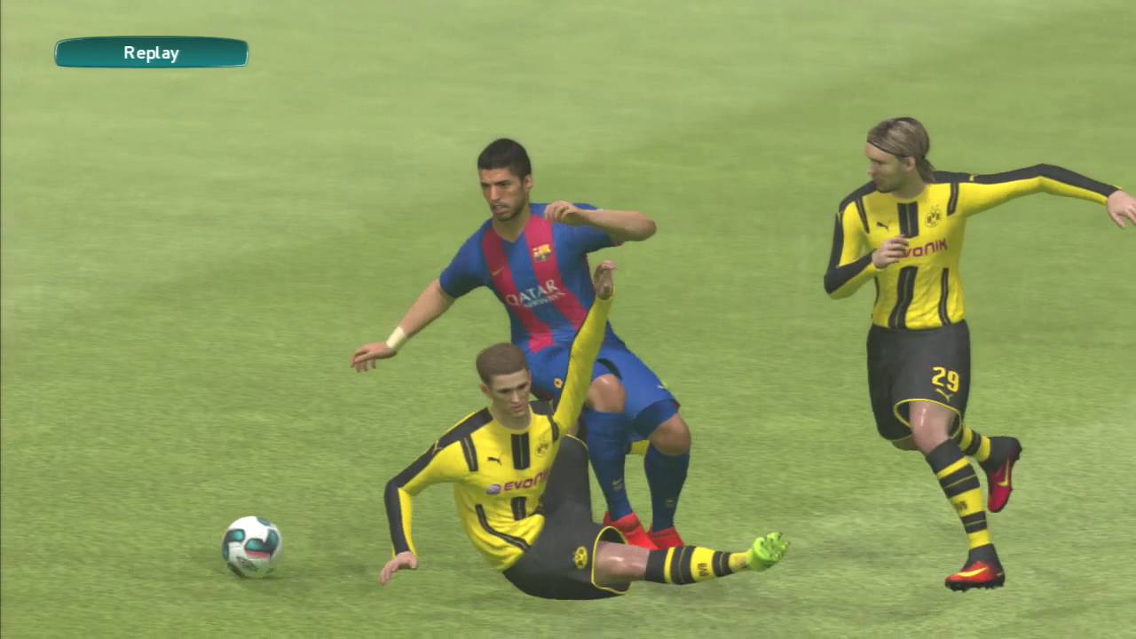 PES 2017, Borussia Dortmund vs Barcelona, UEFA Champions League 2021