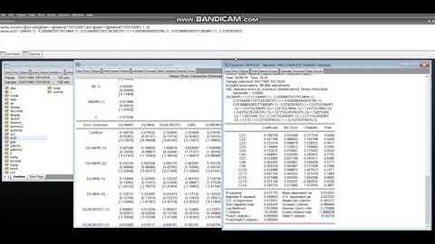 Video 23 - least squares regression using VECM Eviews (part 3)