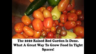 Raised Bed Garden Of 2020, The Final Update.