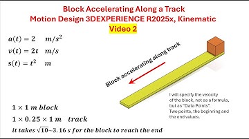 Video 2 Accelerating Block Mechanism Kinematic 3DEXPERIENCE Nader Zamani