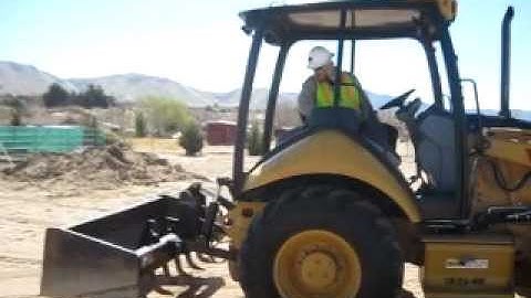 HEO Michael Constantin demonstrating Skip Loader/Grader startup procedures.