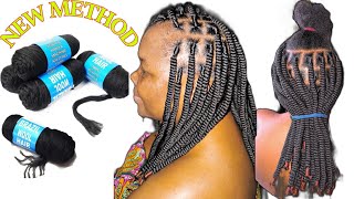How To Part & Twist Jumbo Corkscrew Hairstyle With Brazilian Wool, #hairstyle  @Chrishairpire