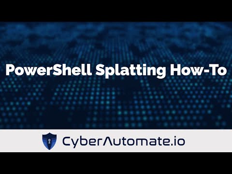 42. PowerShell Splatting