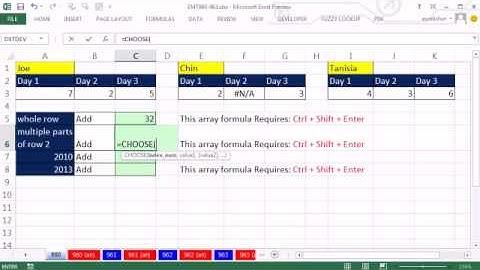Excel Magic Trick 960: Add Noncontiguous ranges that have #N/A Errors