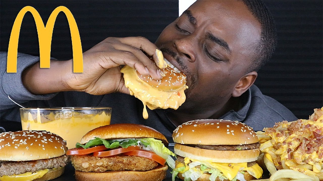 BEAST FEAST DOES CHEESY MCDONALDS ASMR