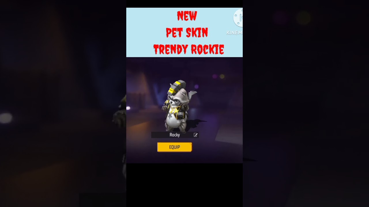 I Got New 😱 Rockie Pet Skin Free Fire Max 