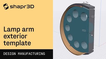Lamp arm exterior template | Shapr3D Design for Manufacturing