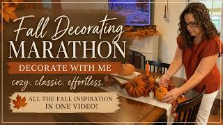 Over 2 Hours Of Fall Decorating Inspiration🍂 The ULTIMATE Fall Decor Marathon 🍂 Realistic & Thrifted