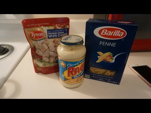 HOW TO MAKE CHICKEN ALFREDO UNDER $5!!