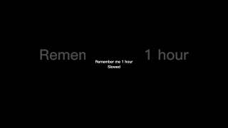 Celebrity Remember me 1 hour Slowed😁 Wealth