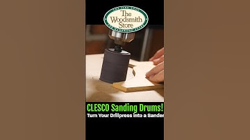 The SECRET to Making Sanding Fun AND Easy! Turning Your Drill Press into a Sander! #shorts #sanding