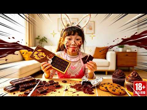 The Douluo family is addicted to chocolate! They eat it till their faces are smeared!