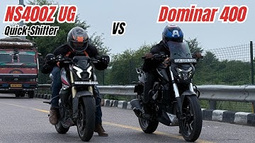 2025 NS400Z UG with Quick Shifter vs Dominar 400 Performance Test