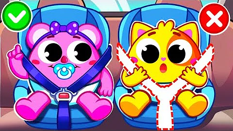 Let’s Buckle Up Story 🚗 Funny Kids Songs & Nursery Rhymes♥️
