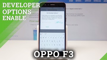 How to Use Developer Options in OPPO F3 - Developer Settings / OEM Unlock