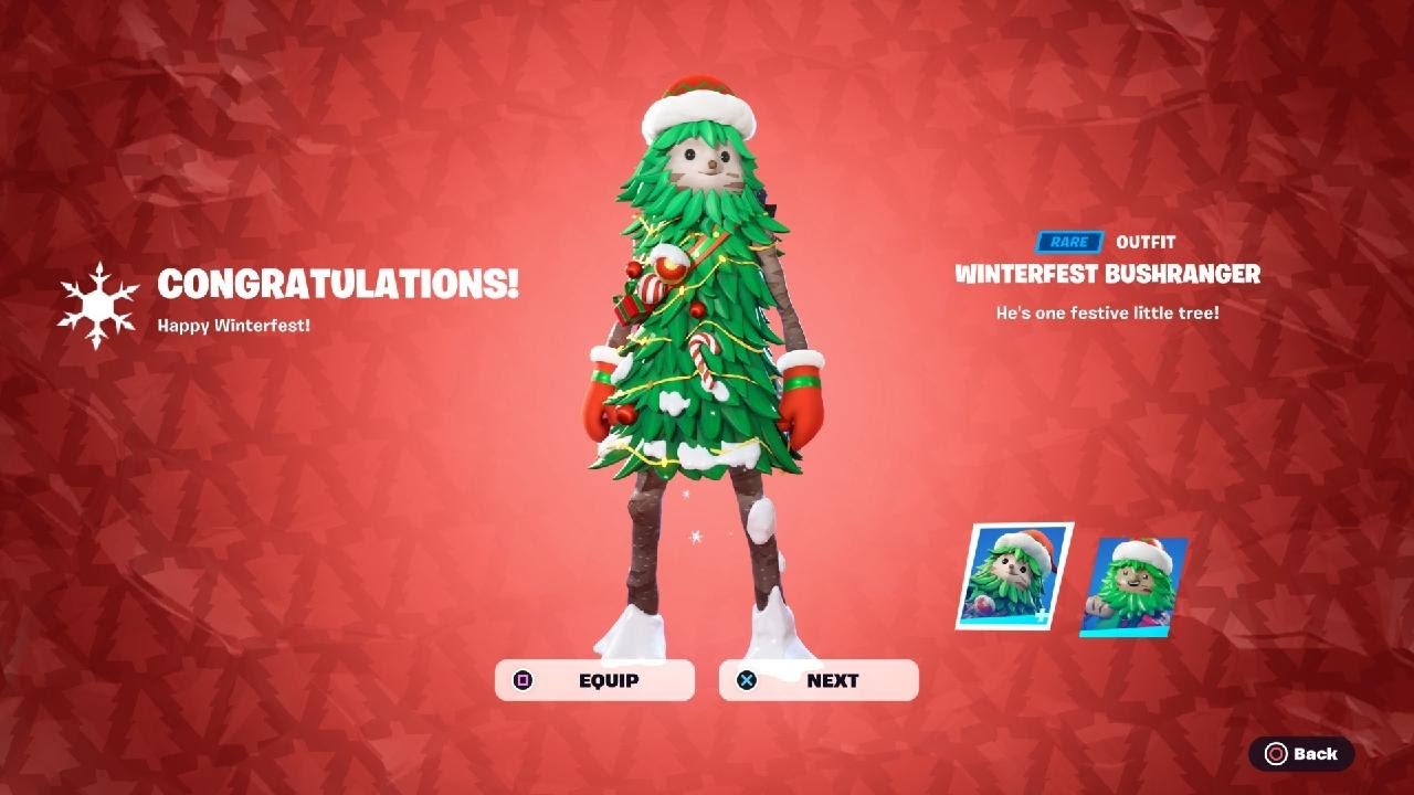 Winterfest Bushranger w/LEGO Style Fortnite Winterfest 2023 Day 12