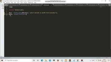 Membuat Kode otomatis dengan PHP dan MySQL