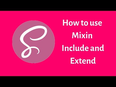 Как использовать mixin включить и расширить в scss