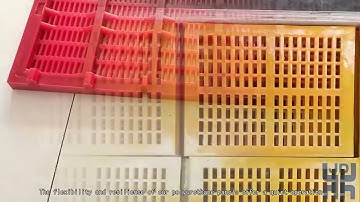 polyurethane vibration deck, mining vibration mesh, pu vibrating panel